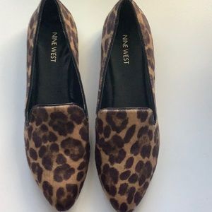 Nine West leopard flats